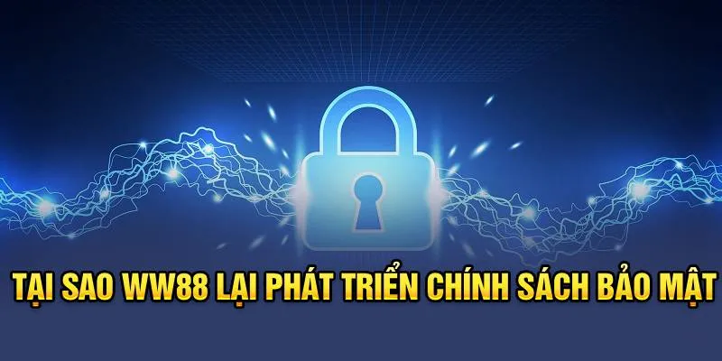 Chính Sách Bảo Mật WW88 10 Tại sao WW88 lại phát triển chính sách bảo mật
